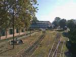 Bahnbetriewbswerk Timisoara (östliche Drehseibe) am Morgen des 08.07.2017. Das BW Timisoara ist eines der wenigen, wenn nicht das einzige Bahnbetriebswerk in Rumänien mit zwei Drehscheiben.