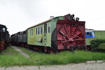 Dampschneefrsmaschine ausgestellt im Bahnmuseum Sibiu am 17.06.2016.