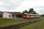 783 230-9 verl�sst Faget Teleajen in Richtung Maneciu als R 10247 Ploiesti Sud - Maneciu.