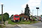 783 221-8 erreicht den Haltepunkt Magurele Nord als R 10254 Maneciu - Ploiesti Sud.