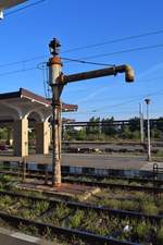 Wasserkran im Bahnhof Ploiesti Sud fotographiert am 29.09.2017