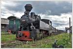 764.404R  Hutulca steht abfahrbereit mit einem Güterzug in Moldovita.