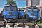 92 530 600813-5, 80-252-9 und 82 530 600908-3 im Depot Sibiu (Museumsbereich) (16.06.2017)