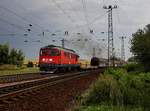 Die 609 010 mit einem Güterzug am 27.08.2017 unterwegs bei Komárom.