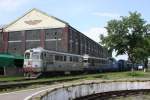 Eine lange Reihe abgestellter Diesel Lokomotiven der Reihen 60 und 80  traf ich im Depot Timisoara an.