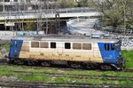 Diesellok 0 60 0748-8 an der Einfahrt im Bahnbetriebswerk Bukarest am 30.03.2016.