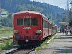 Angehängt an einer Regio-Garnitur Fuhr dieser Trebzug am 16.08.2017 in Richtung Bukarest. Foto aufgenommen in Bahnhof Predeal.