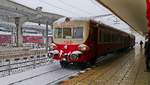 Am 15.12.2018 wartete die 95-53-5-570203-1 an Gleis 1 des Hauptbahnhofs Timisoara auf freie Fahrt.