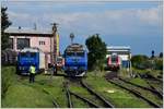 9253 0640 976-2, 76-1454-3,9253 0640 927-5 und 76-1415-9 beim Eingang zum Depot und Museum Sibiu. (16.06.2017)