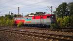 E-Lok 91-53-0-400525-8 stand am 22.09.2018 abgestellt im Bahnhof Bucuresti Baneasa.