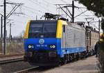 E-Lok 189-701-6 der Cargo Trans Vagon am 23.03.2019 in Bahnhof Bucursti Baneasa.