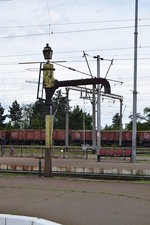 Wasserkran im Bahnhof Brasov - eine Remisezenz aus der Zeit der Dampflocks.