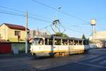 Triebwagen 3381 fährt gut gefüllt den Calea Giulesti entlang Richtung Bucuresti Nord.