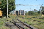 Ausgang des Bahnhofs Rupea in Richtung Sighisoara geht �ber eine Br�cke.