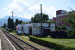 Blick auf den Bahnhof Darste bei Brasov.