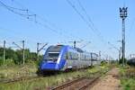 725 005-6 f�hrt als RE 11058 Marasesti - Ploiesti Vest durch Ploiesti Est.

Ploiesti Est 01.08.2026