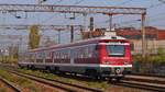 Triebzug 95-53-9-76-1424-4 der Transferoviar Calatori (TFC) verlässt den bukarester Nordbahhof am 22.10..2017