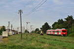 783 220-0 erreicht als R 10245 Maneciu - Ploiesti Sud den Bahnhof Blejoi.