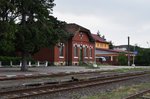 Nebengebäude im bahnhof Curtea de Arges, fotografiert am 17.06.2016.