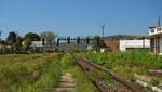 Ausfahrt aus Bahnhof Fagaras in Richtung Sibiu am 15.09.2017