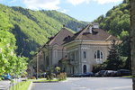 Empfangsgebäude des Bahnhofs Sinaia am 14.05.2016.