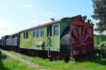 Rumnien: CFR Dampfschneeschleuder, der Tender hat die Nummer 231.093 im Eisenbahnmuseum Sibiu/Hermannstadt 10.05.2015