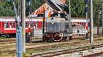 Diesellok 92-53-0-80526-1 steht abgestellt in Bahnhof Bistrta am 14.09.2017