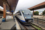96 2099-1 (95 53 9 96 2099-1 RO-SNTFC | Siemens Desiro Classic) startet im Bahnhof Sibiu (RO) gleich seine gut vierstündige Reise nach Brașov (RO).