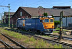 400 378-2 (91 53 0400 378-2 RO-THM) steht aufgerüstet an der Drehscheibe des Bahnhofs Nagykanizsa (HU).