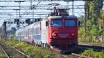 E-Lok 91-53-0-410148-7 näherte sich am 06.10.2018 mit Interregio dem Nordbahnhof Bukarest.