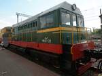 Die ЧМЭ2-120 im Eisenbahnmuseum von Moskau Anfang Mai 2016
