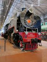 Güterzug-Dampflok СО-17 2413, Baujahr 1948, im Russischen Eisenbahnmuseum in St.