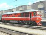 Diesellok TEP70-431 an der Station Saratow-I, 16.07.2008