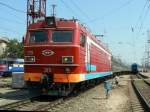 Die Elektrolokomotive EP1-251 - der Haupttyp der Personenlokomotive, der im Depot Saratow verwendet wird, 02.08.2007