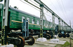 Die Transsibirische Eisenbahn - Am Grenzübergang Manzhouli zwischen Russland und China.