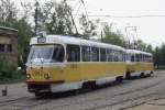 Moskau Tram / Straenbahn Tatra Wagen 2842 Linie 11
hier am 14.05.2000 nhe Fernsehturm