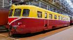 Triebwagen  AB AM MOT-758  (OK1), Baujahr 1949, im Russischen Eisenbahnmuseum in St. Petersburg, 4.11.2017
