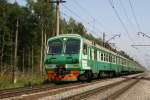 Der elektrische Zug ED4M auf den Wegen der Kasaner Richtung, Gebiet Moskau 18.08.2008