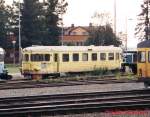 Ein Dieseltriebwagen wahrscheinlich Typ YBo7 als PMV 3830 des Bahnverket (ex SJ 1138, 1986 in MDR 400 3830 umgebaut) am 02.08.1999 in Boden.