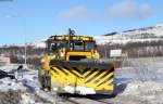 Schneeräumfahrzeug in Kiruna 19.3.15