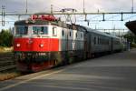 Eine RC6 im Bahnhof von Lulea am abend des 15.08.2009