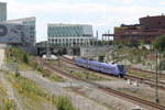 Am 08.07.2017 verlässt ein Pågatåg den Bahnhof Malmö Hyllie in Richtung Malmö C.