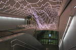 Lichtinstalation am Bahnhof Stockholm Odenplan im neuen Citytunnel.