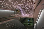 Lichtinstalation am Bahnhof Stockholm Odenplan im neuen Citytunnel.
