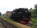 1916 der Angelner Dampfeisenbahn auf Bahnhof Sderbrarup am 24-6-2007.