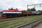 Mit ein Museumslokzug steht T43 235 am 12 September 2015 ins Eisenbahnmuseum von Gävle.