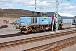 GC T44 330 am 02.06.2015 abgestellt im Güterbahnhof von Kiruna und wartet auf ihren nächsten Einsatz.