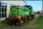 Die Td 361 der Green Cargo steht am 20.05.2023 im Bahnbetriebswerk Sundsvall. 