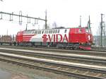 Diesellok TMZ 1406 von dem schwedischen Holzkonzern Vida am Bahnhof Nässjö.