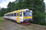 Dieseltriebwagen Y1 aus den 80er Jahren am Dalslands-Kanal in Lngbron/Schweden am 12.07.2012.